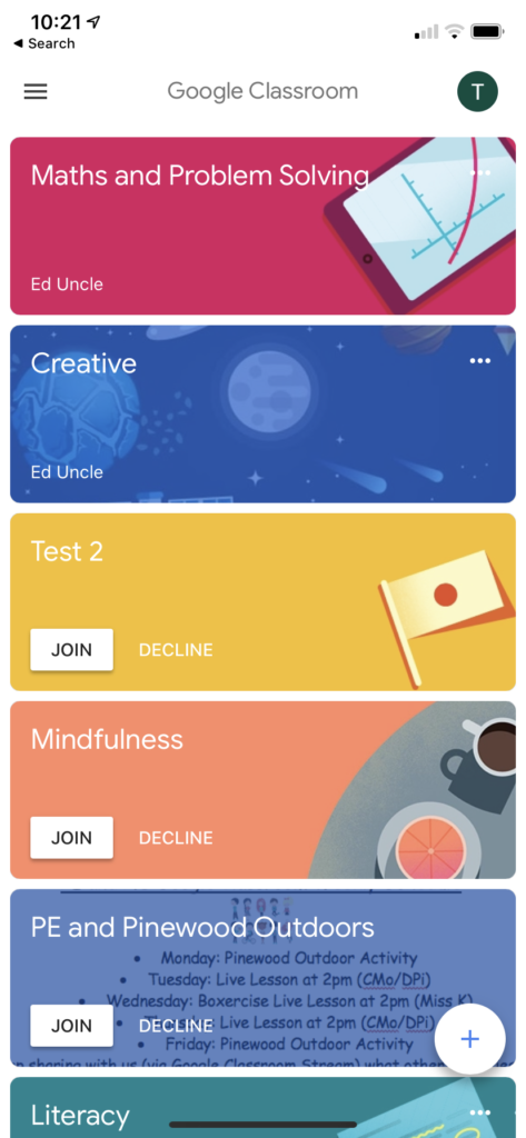 Google Classroom App –